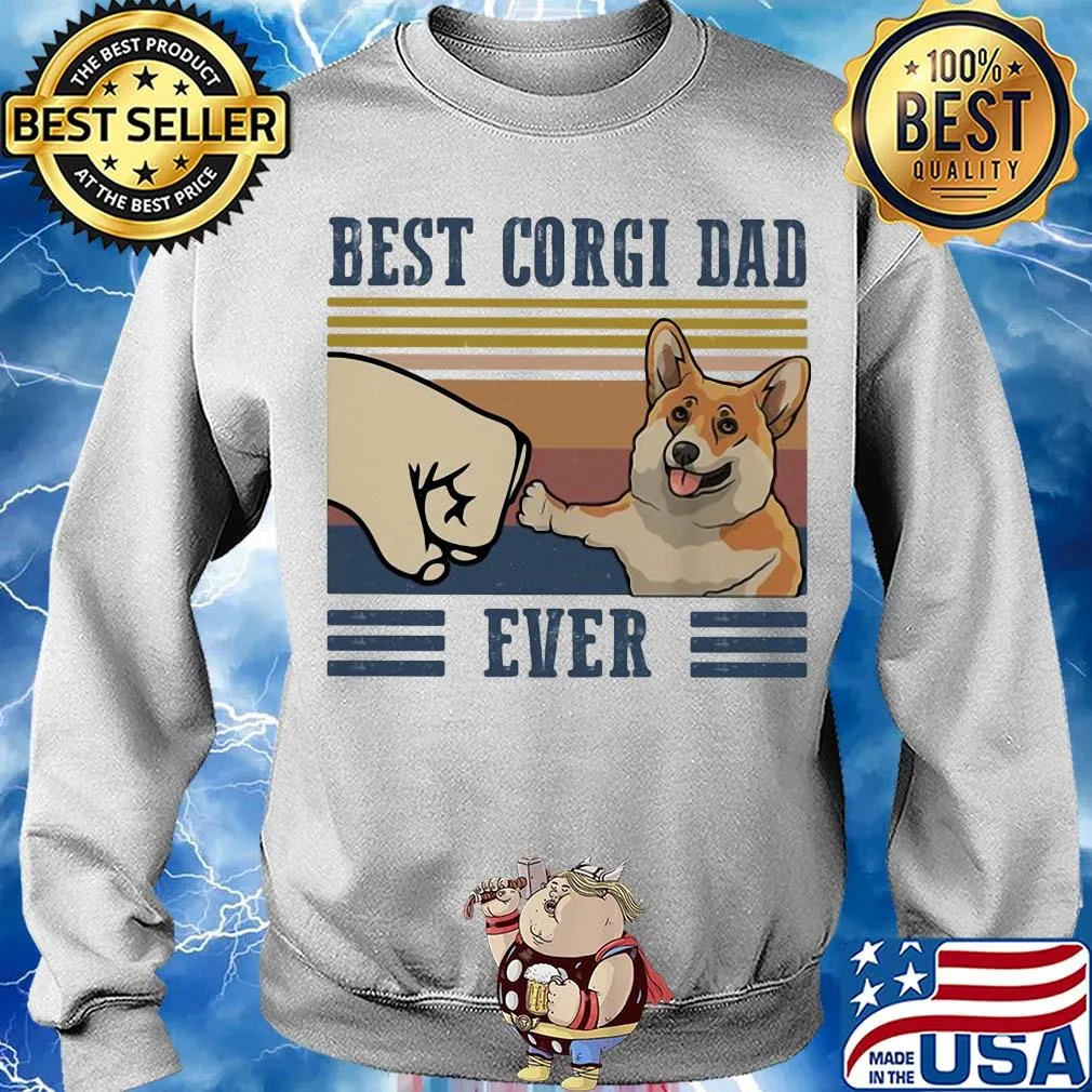 Best Corgi dad ever vintage s Sweater