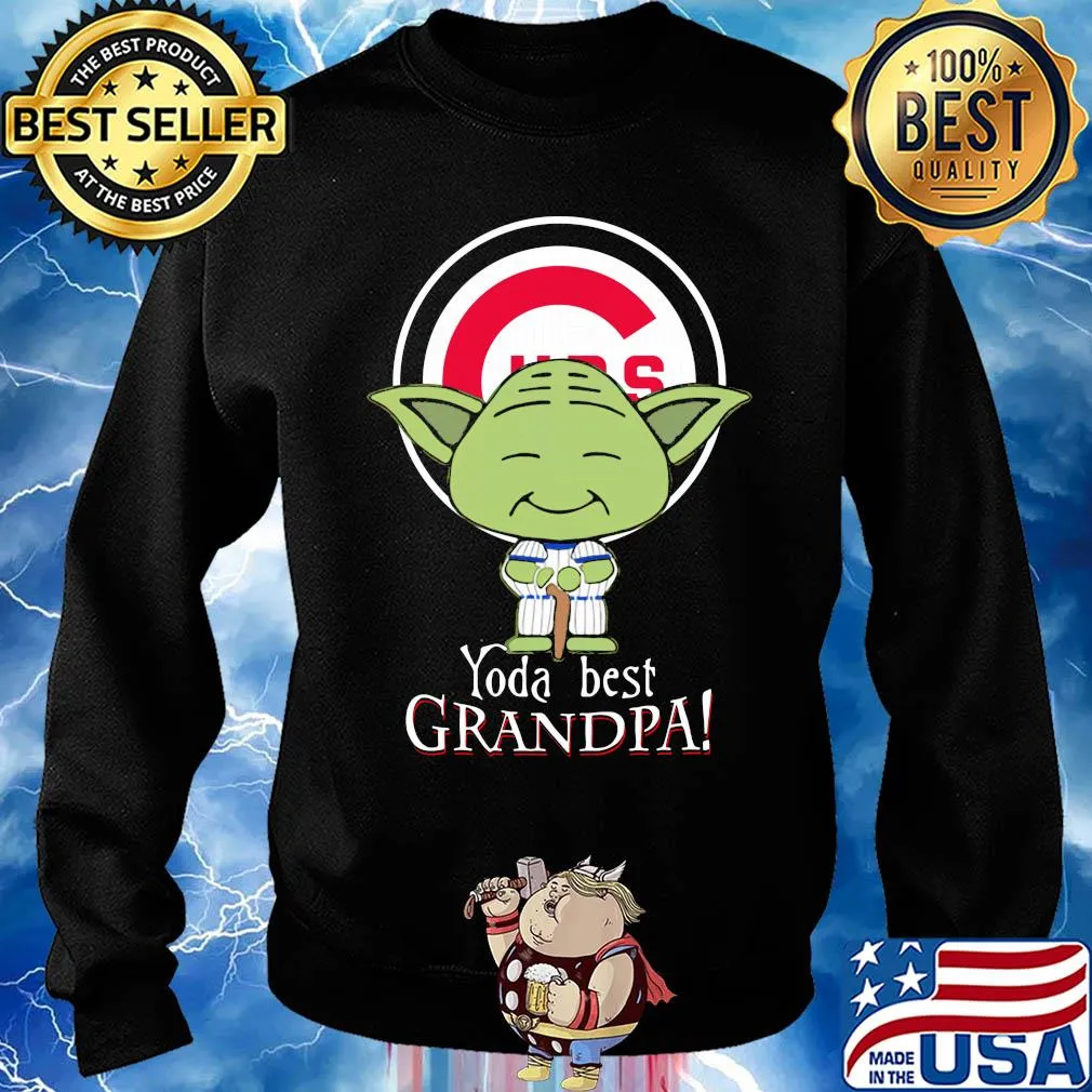Chicago cubs baseball yoda best grandpa s Sweater