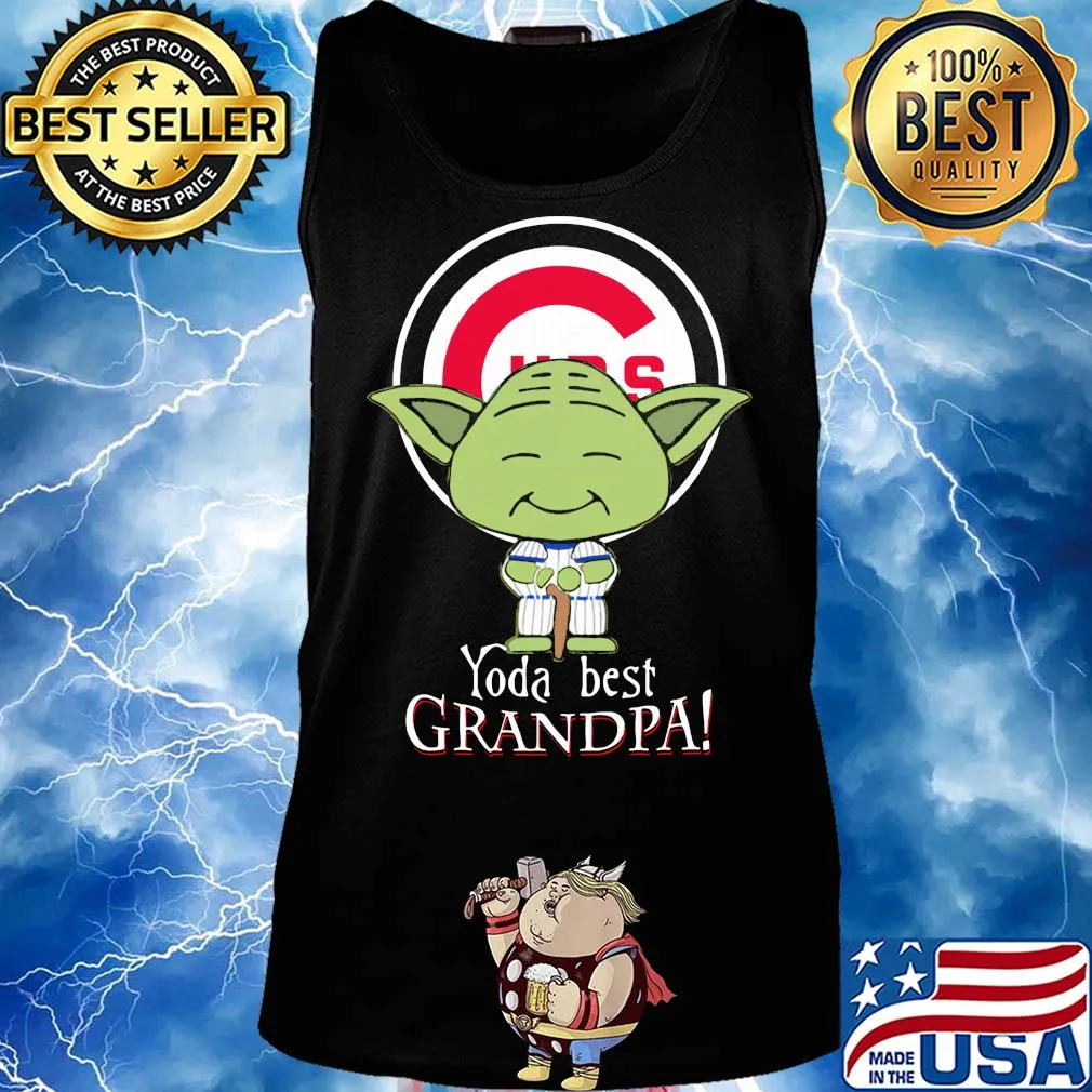 Chicago cubs baseball yoda best grandpa s Tank top
