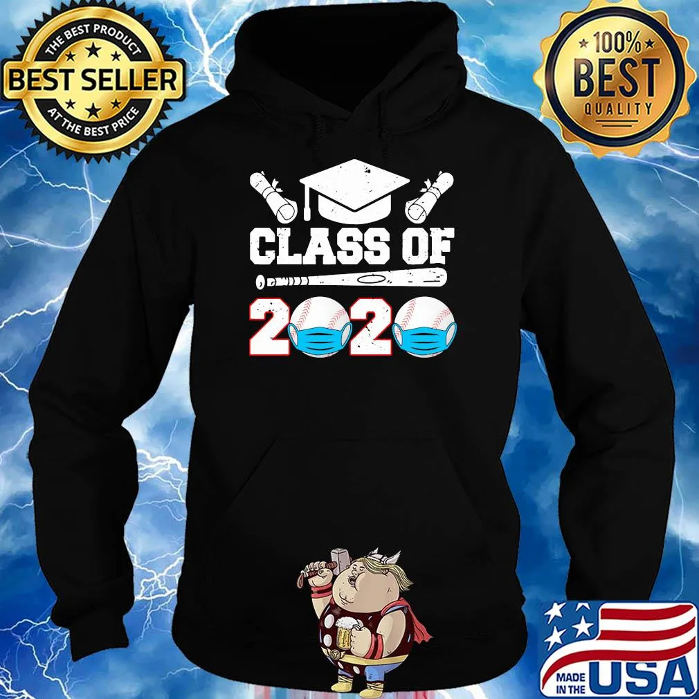 class of 2020 mask Baseball s Hoodie