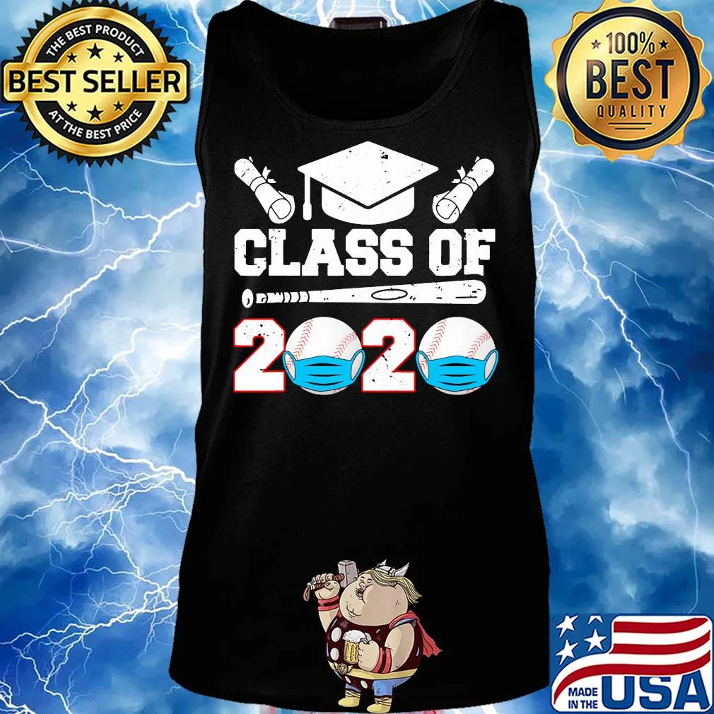 class of 2020 mask Baseball s Tank top