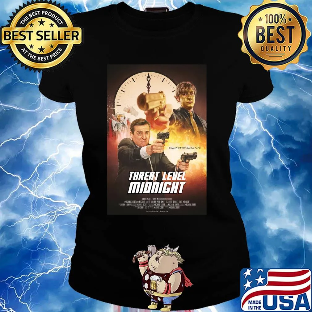 Clean up on aisle five threat level midnight s Ladies tee