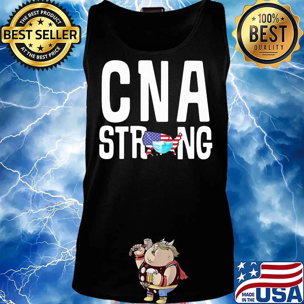 Cna strong american map mask covid-19 s Tank top