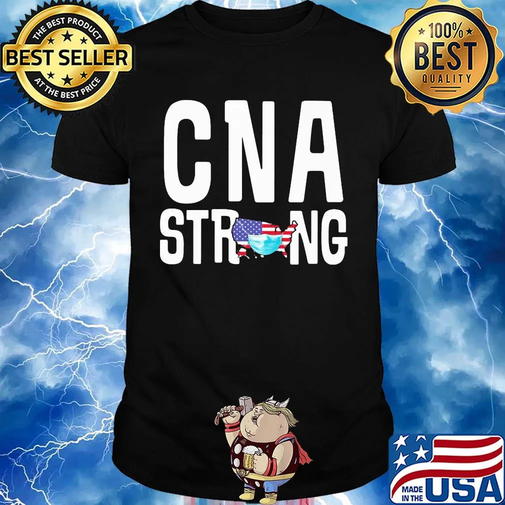 Cna strong american map mask covid-19 shirt