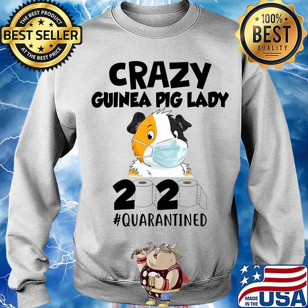 Crazy guinea pig lady 2020 quarantined toilet paper mask covid-19 s Sweater