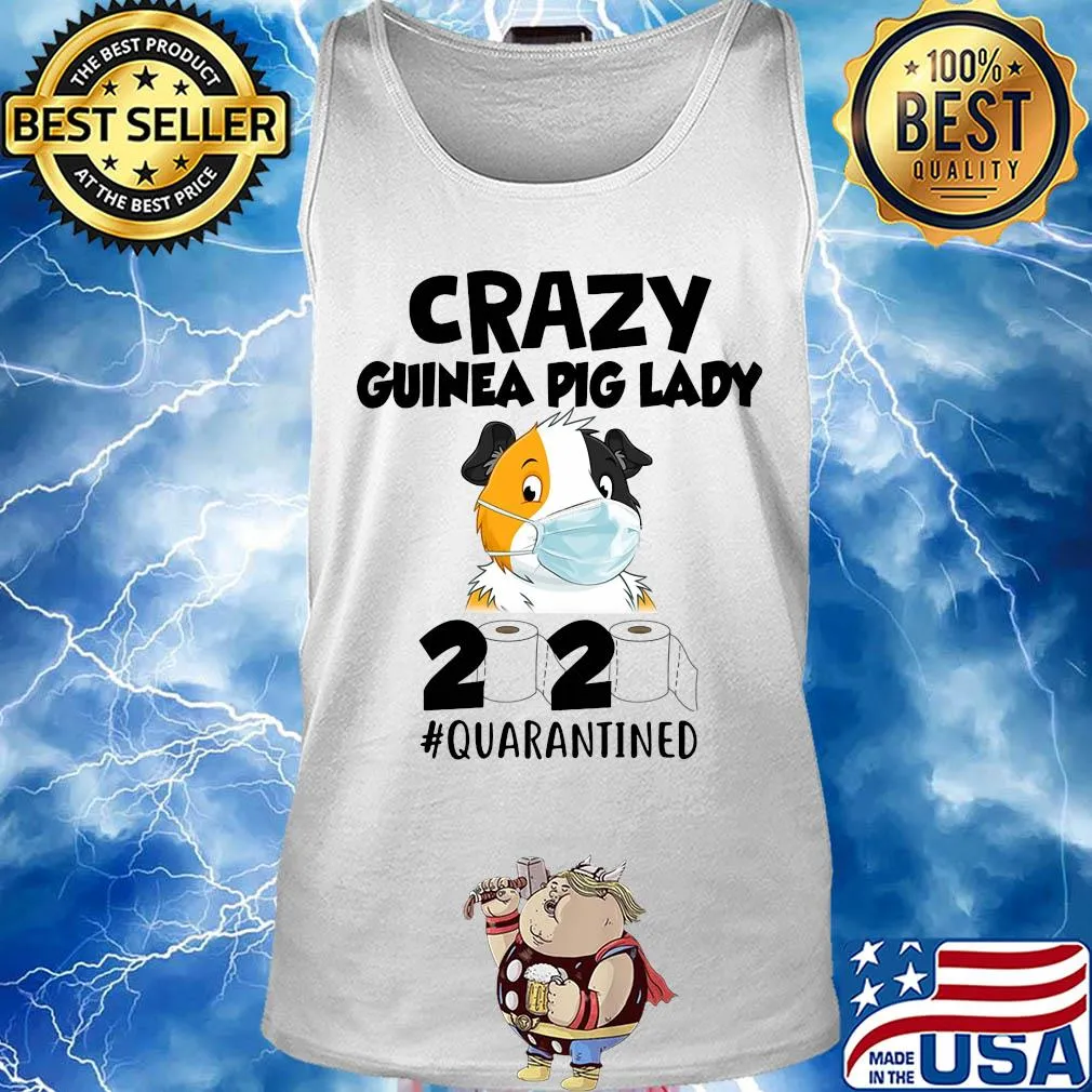 Crazy guinea pig lady 2020 quarantined toilet paper mask covid-19 s Tank top