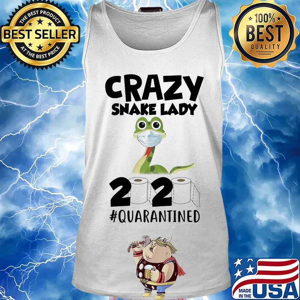 Crazy Snake lady 2020 isolated toilet paper mask s Tank top