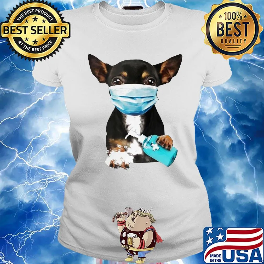 Dachshund mask wash your hand s Ladies tee