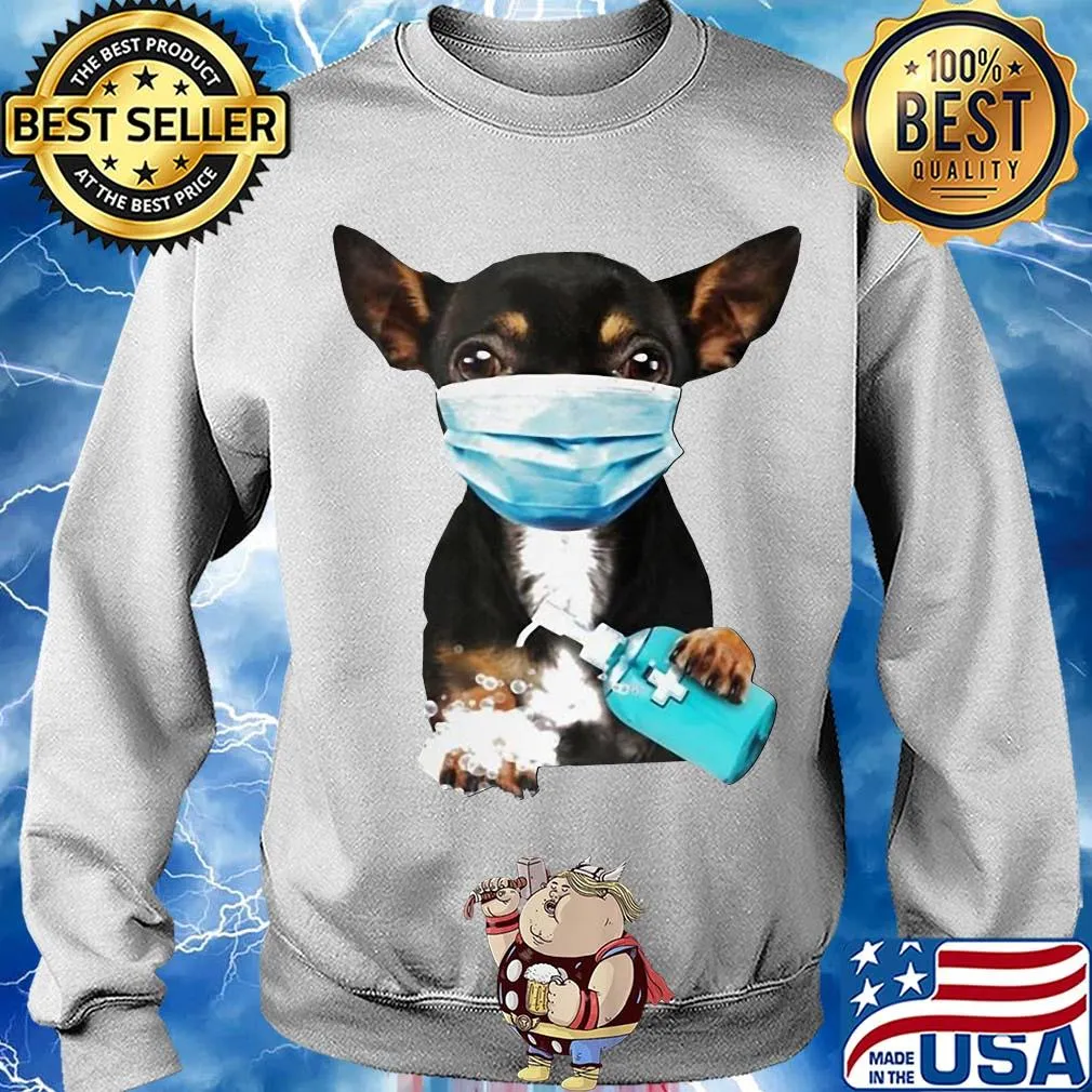 Dachshund mask wash your hand s Sweater