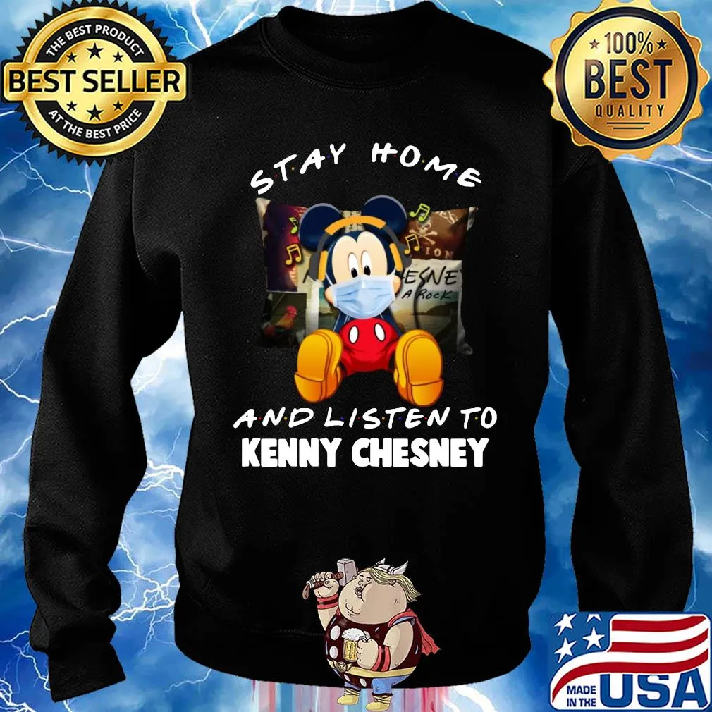 Disney mickey mouse stay home and listen to kenny chesney covid-19 s Sweater