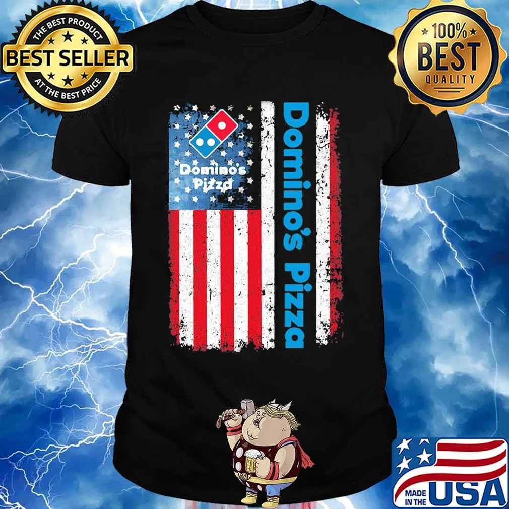 Domino’s pizza american flag shirt