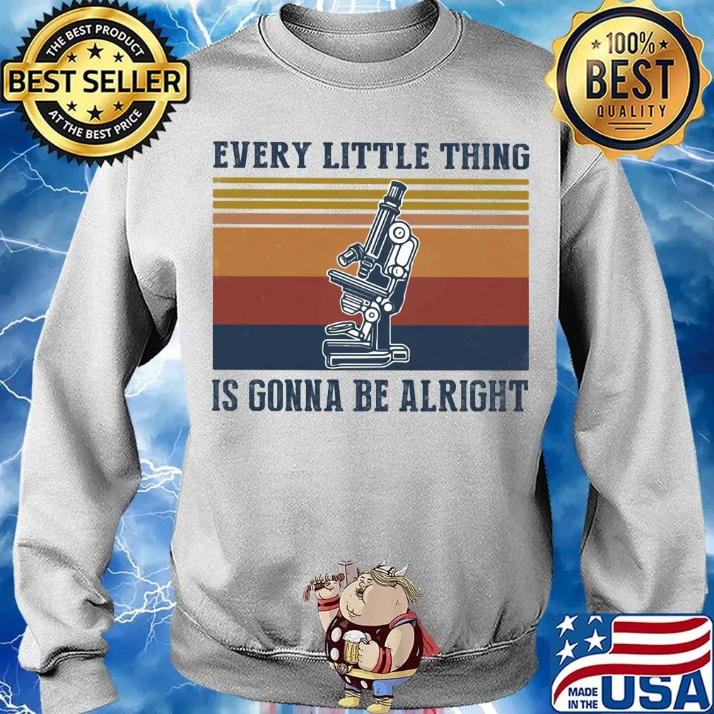 Every little thing is gonna be alright microscope vintage s Sweater