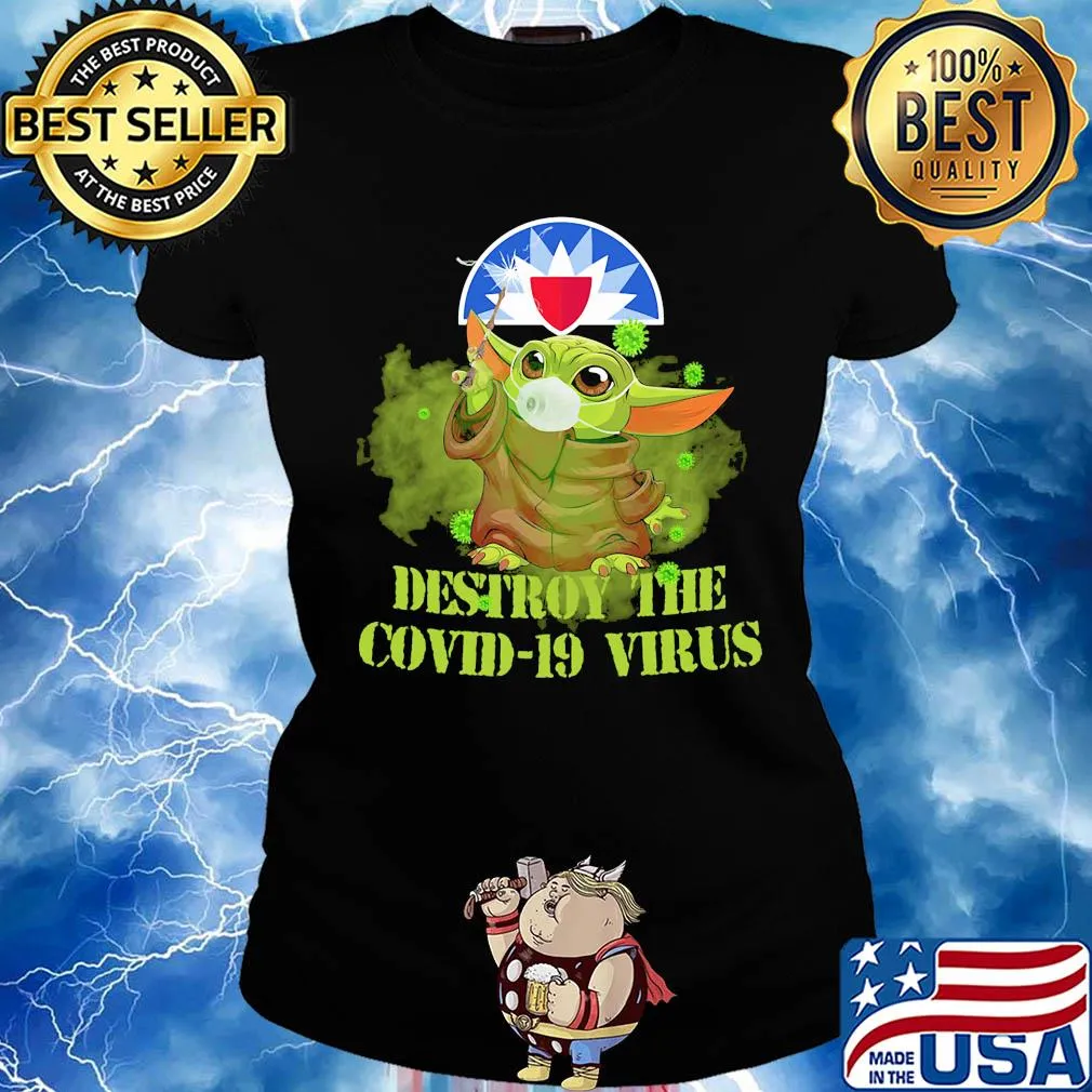 Farmers insurance baby yoda destroy the covid-19 virus s Ladies tee