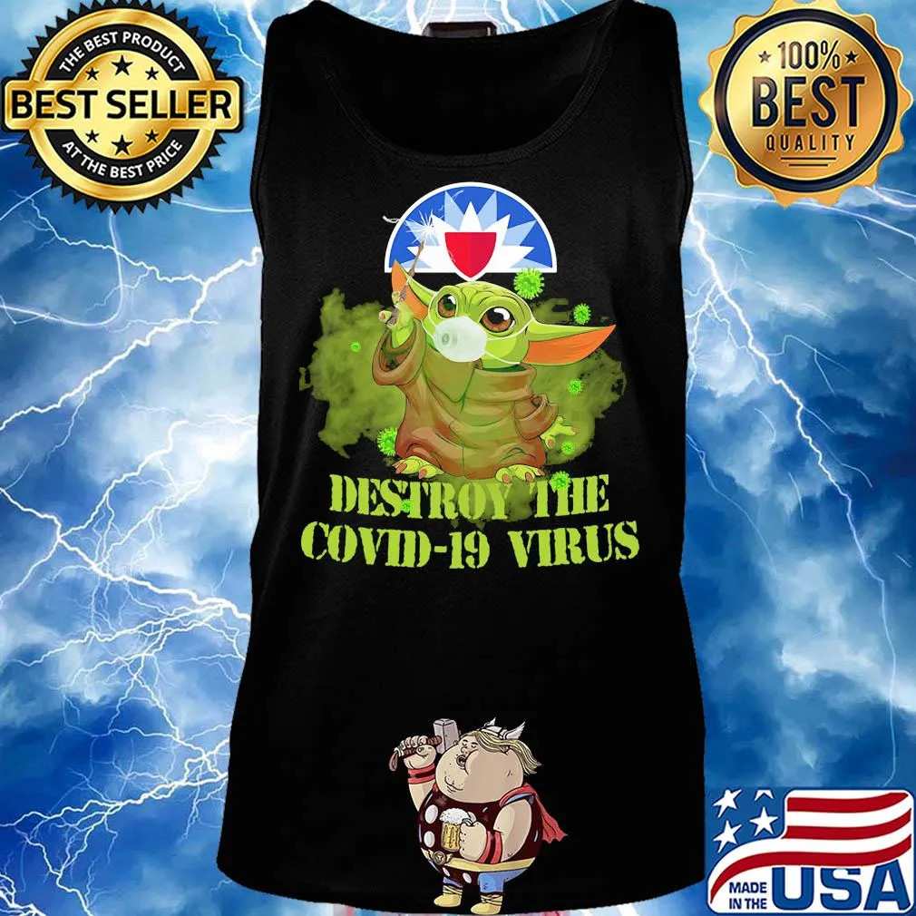 Farmers insurance baby yoda destroy the covid-19 virus s Tank top