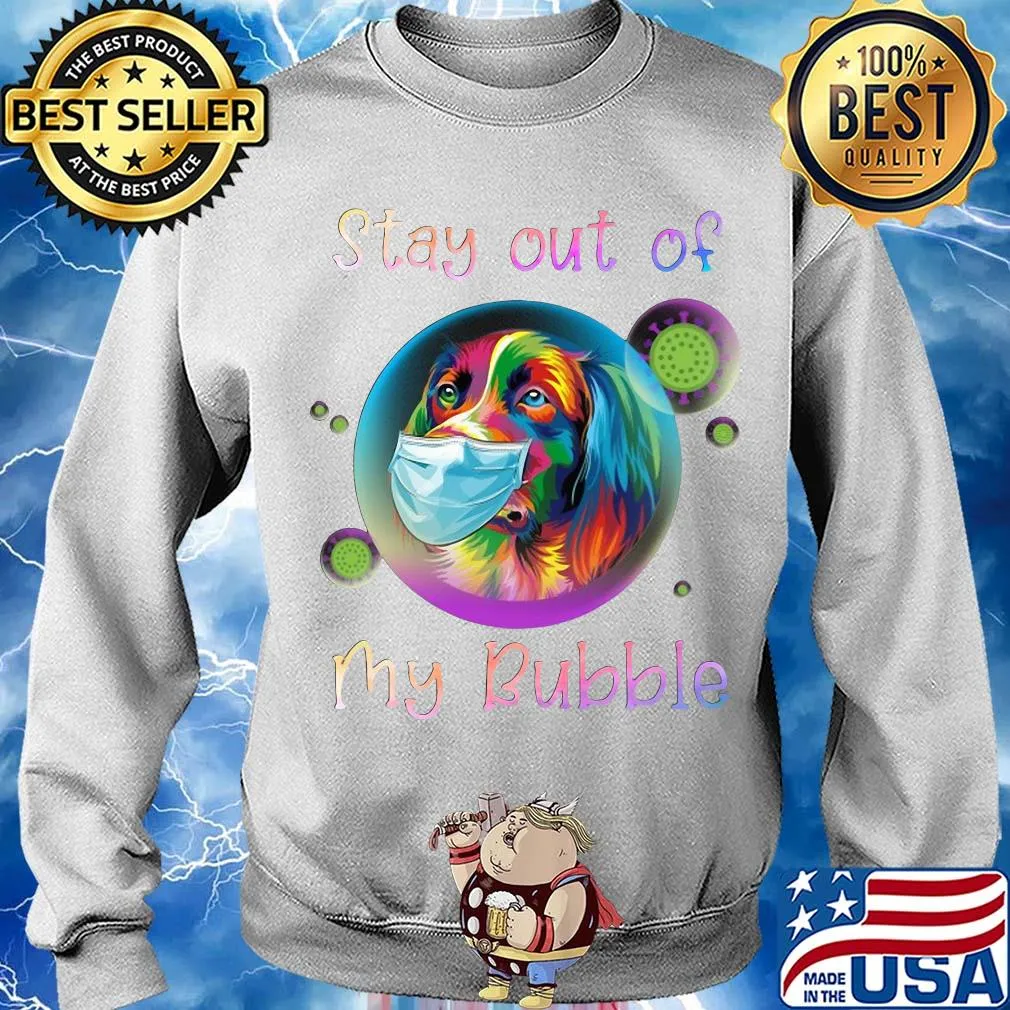 Golden retriever stay out my bubble coronavirus mask s Sweater