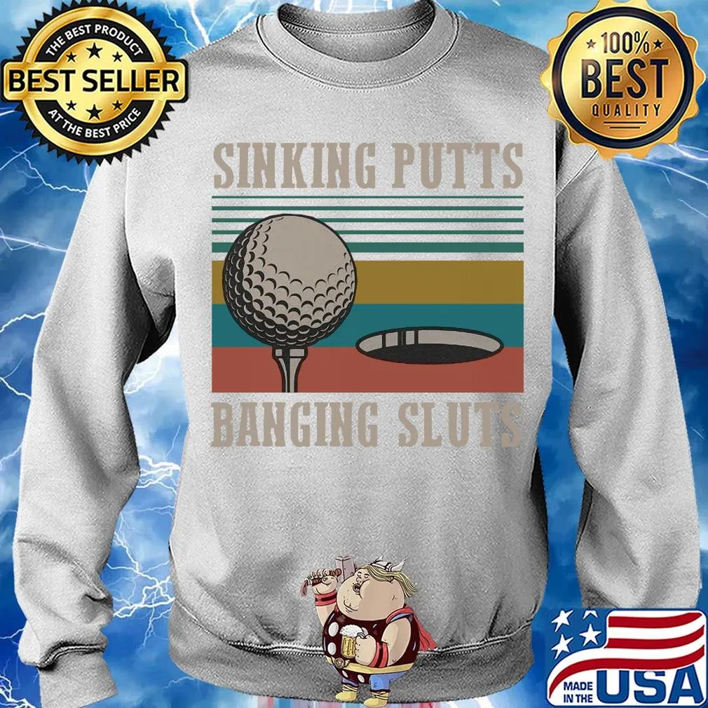 Golf sinking putts banging sluts vintage s Sweater