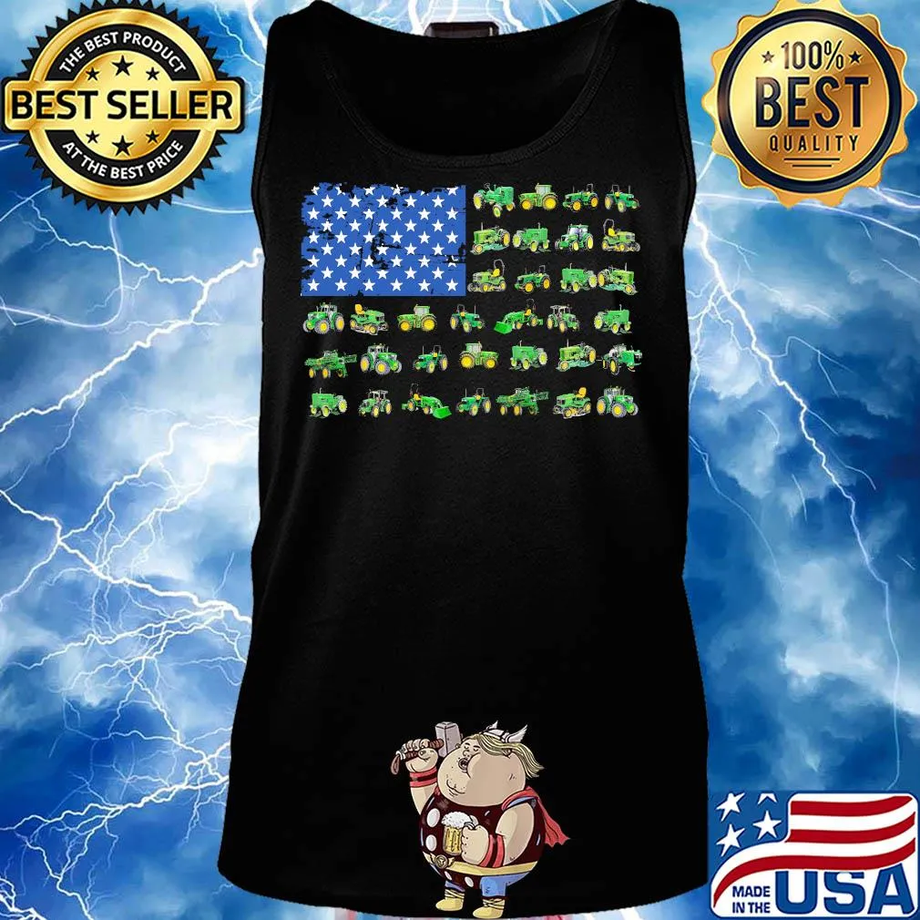 Green trucks american flag s Tank top