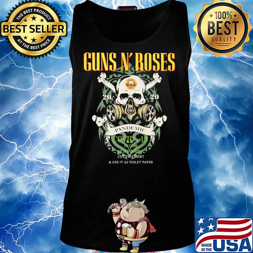 Guns N' Rose 2020 pandemic Covid-19 in case skull s Tank top