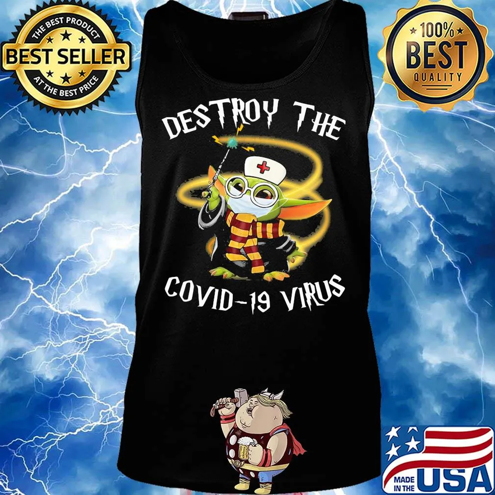 Harry potter baby yoda nurse mask destroy the covid-19 virus s Tank top