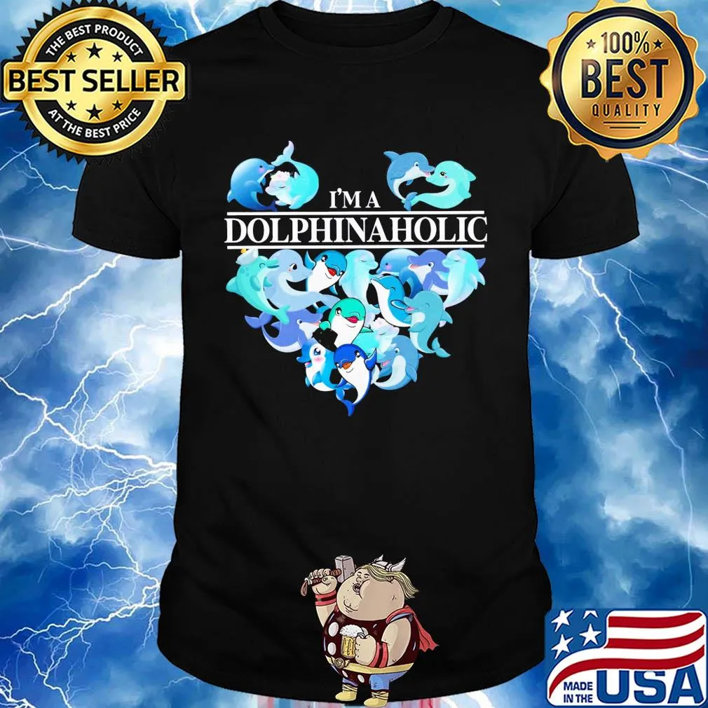 Heart I'm dolphinsaholic shirt