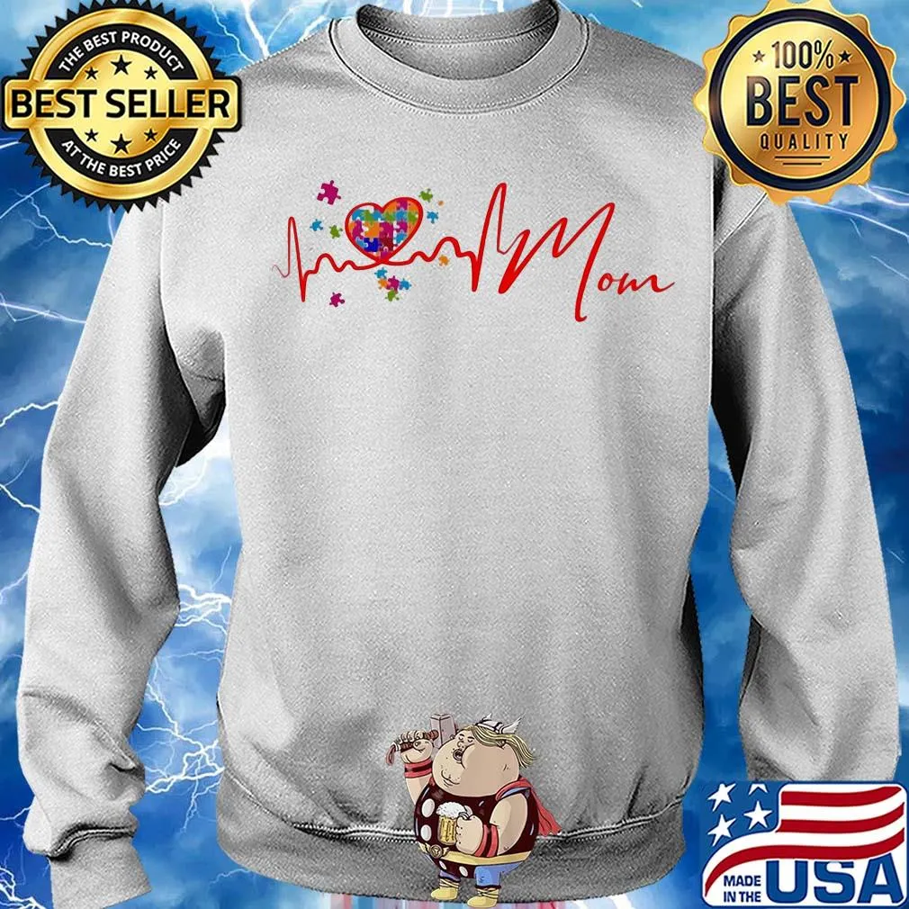 Heart love mom autism s Sweater