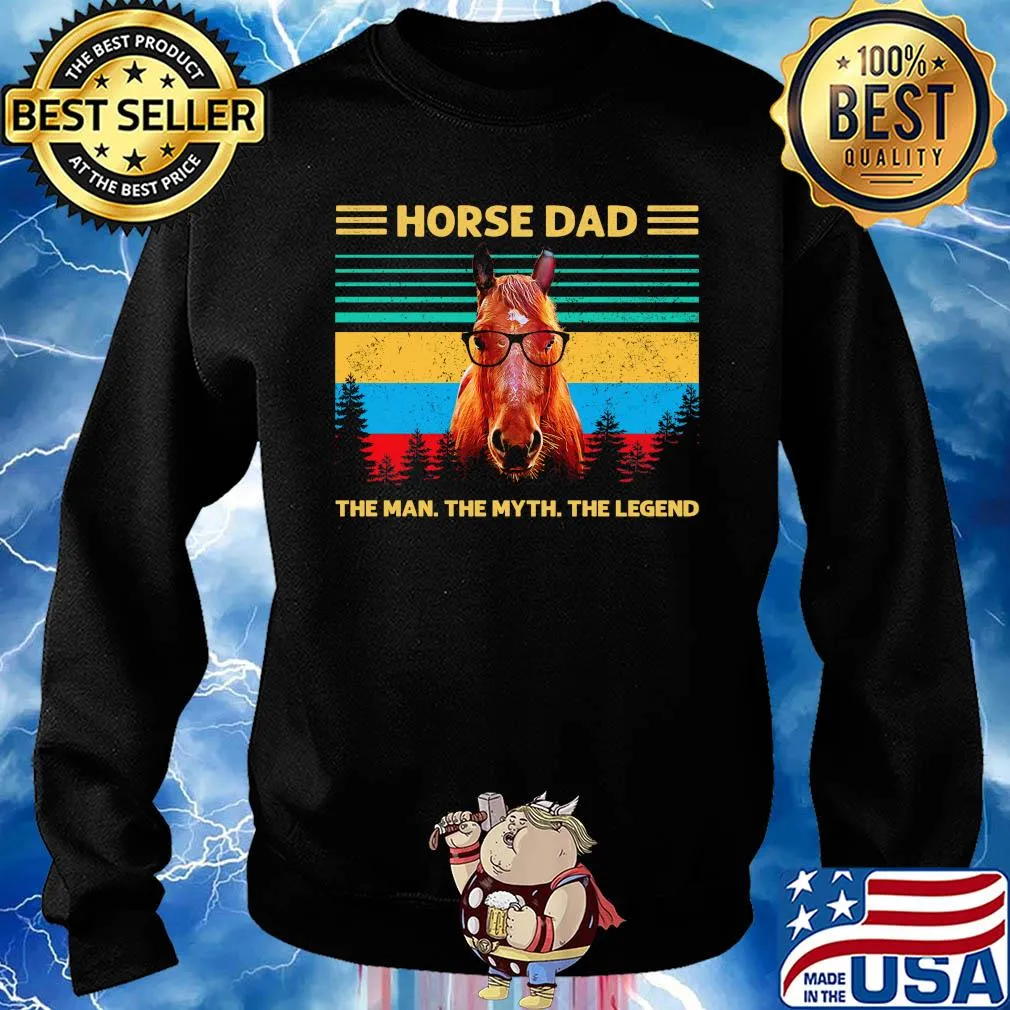 Horse dad the man the myth the legend vintage s Sweater