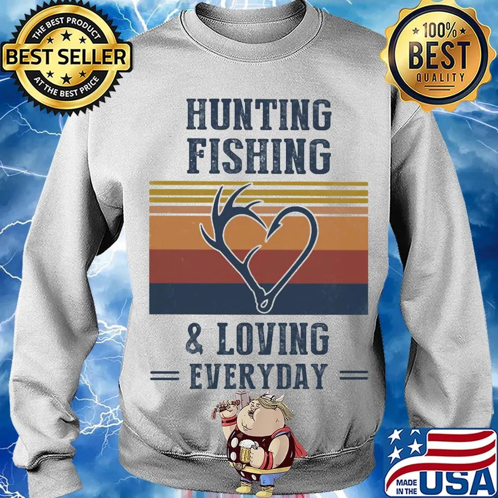 Hunting fishing and loving everyday vintage s Sweater