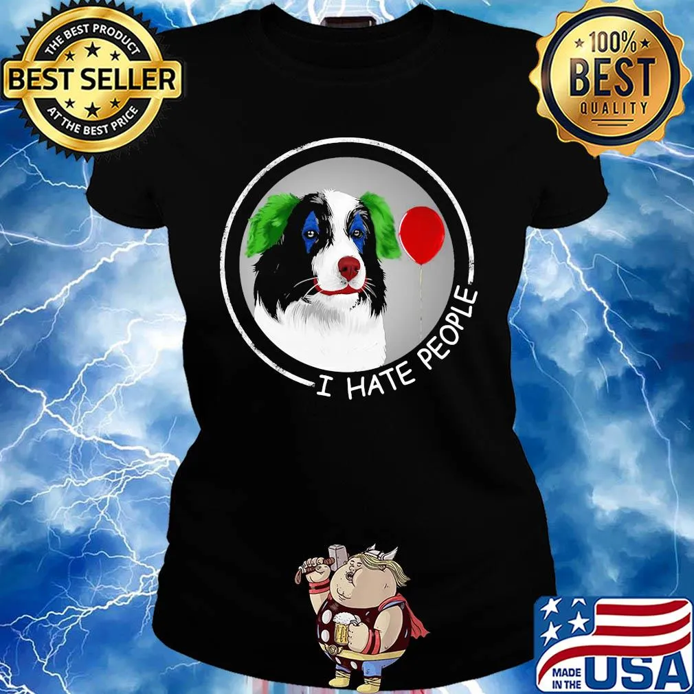 I hate people Companion Dog s Ladies tee