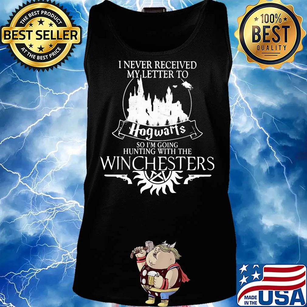 I never received hogwarts so I'm going hunting with the winchesters s Tank top
