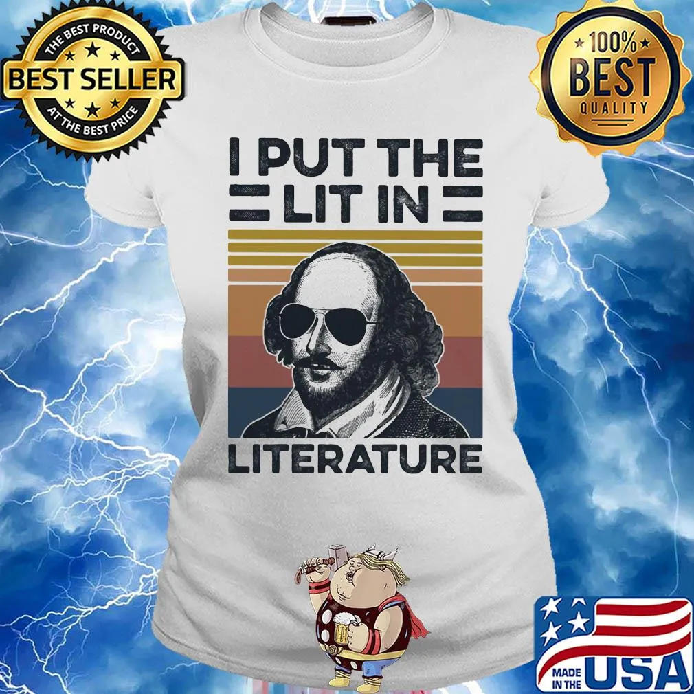I put the lit in literature vintage s Ladies tee
