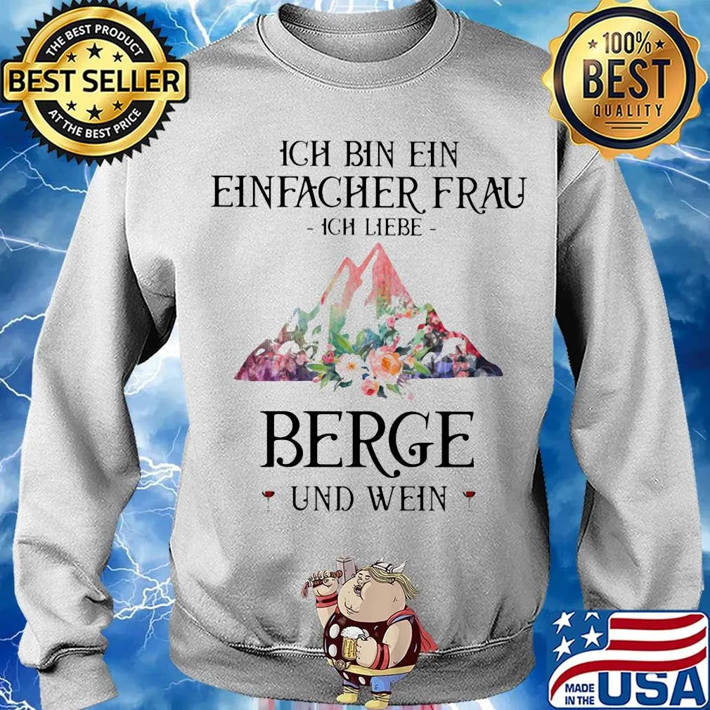 Ich bin ein einfacher frau ich liebe Mountain berge und wein s Sweater