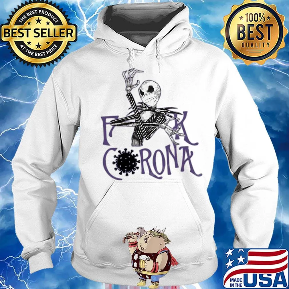 Jack skellington fuck coronavirus mask s Hoodie