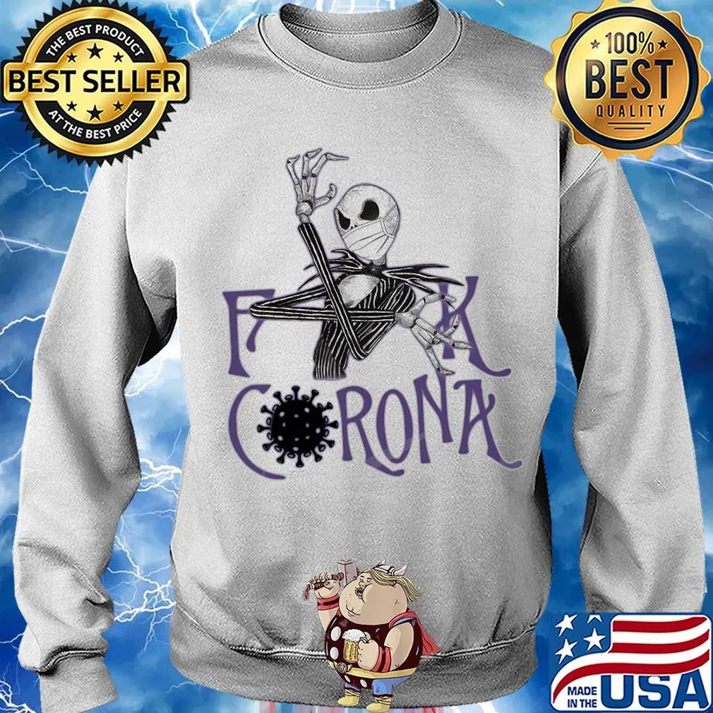 Jack skellington fuck coronavirus mask s Sweater