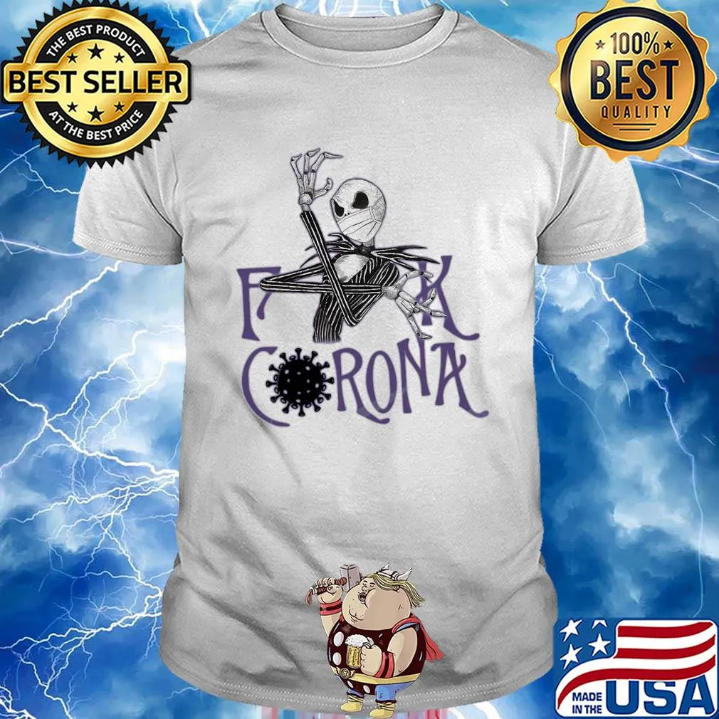 Jack skellington fuck coronavirus mask shirt