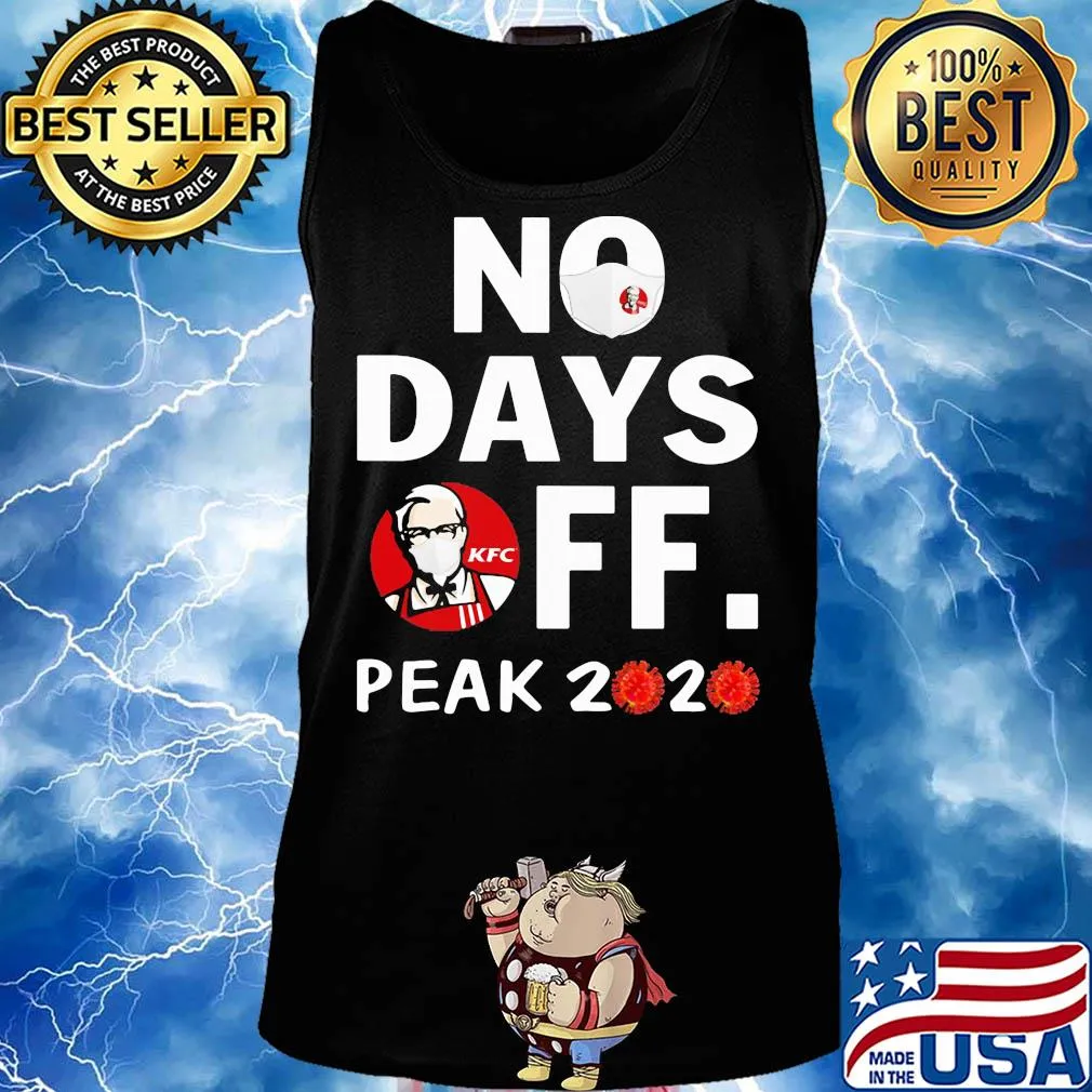 KFC mask no days off peak 2020 virus corona s Tank top