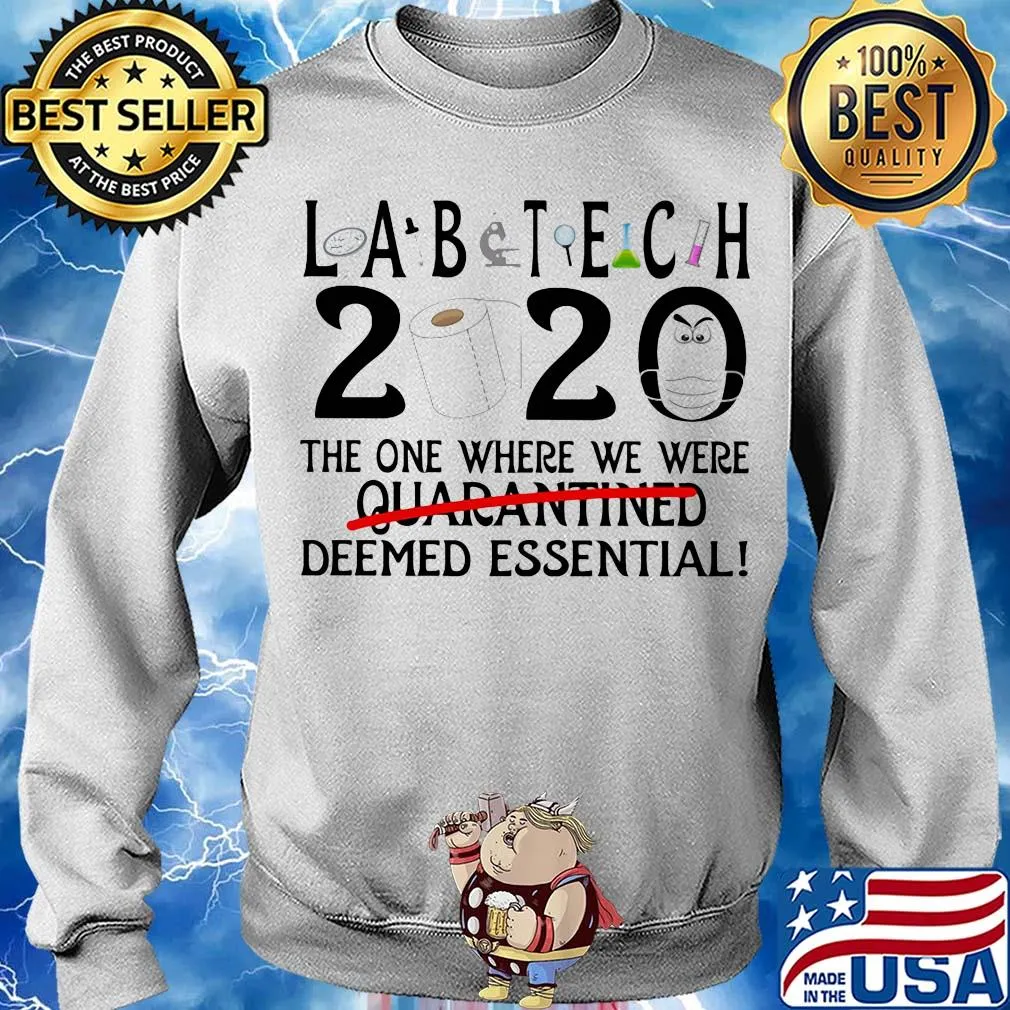 Lab tech 2020 the one where we were deemed essential toilet paper mask s Sweater