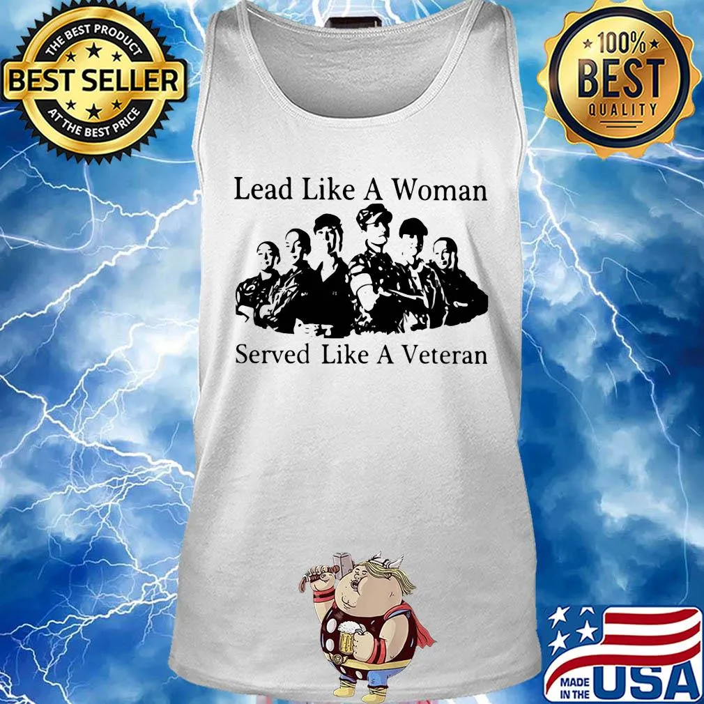 Lead like a woman served like a veteran s Tank top