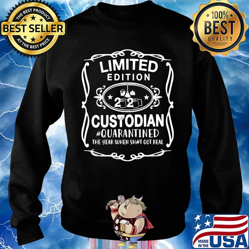 Limited edition 2020 custodian quarantined the year when shit got real toilet paper masks s Sweater