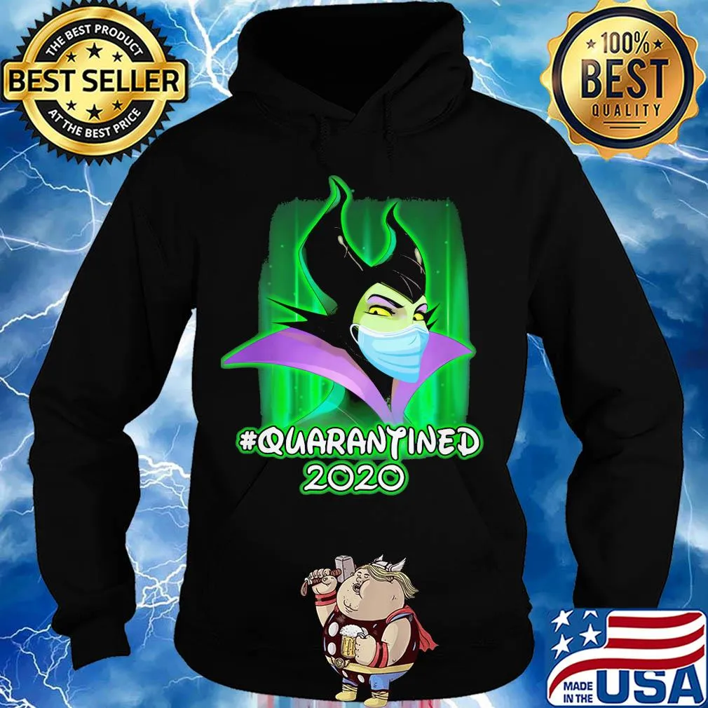 Maleficent quarantined 2020 Disney mask covid-19 s Hoodie