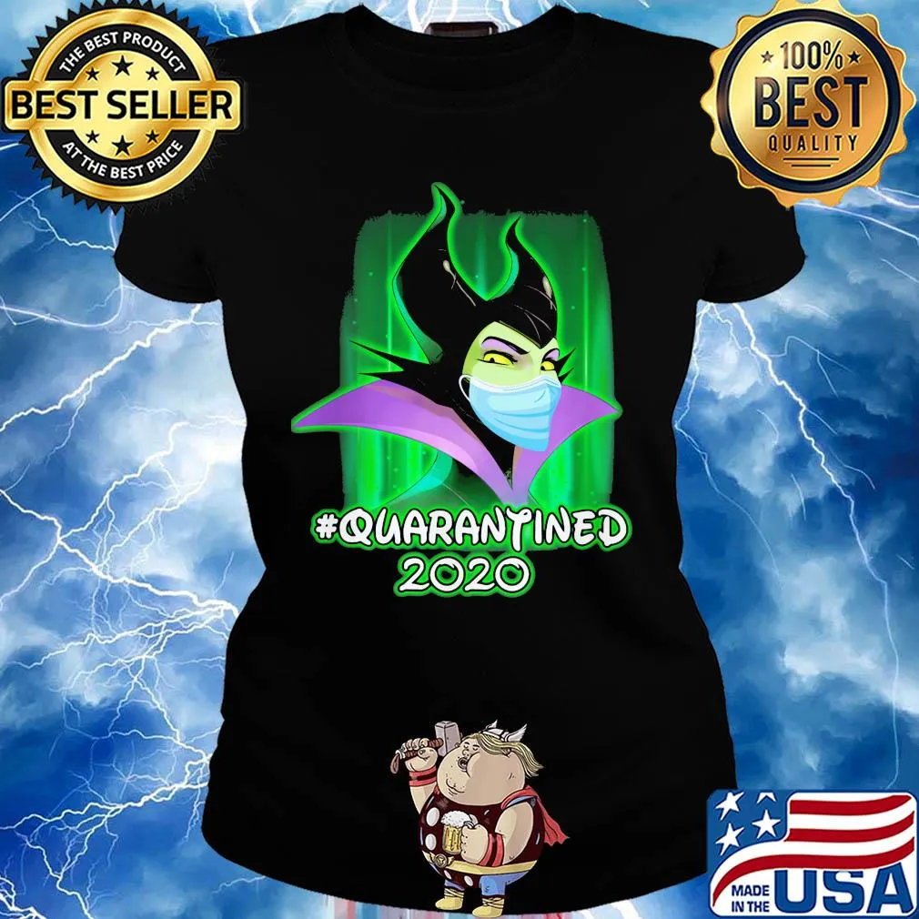 Maleficent quarantined 2020 Disney mask covid-19 s Ladies tee