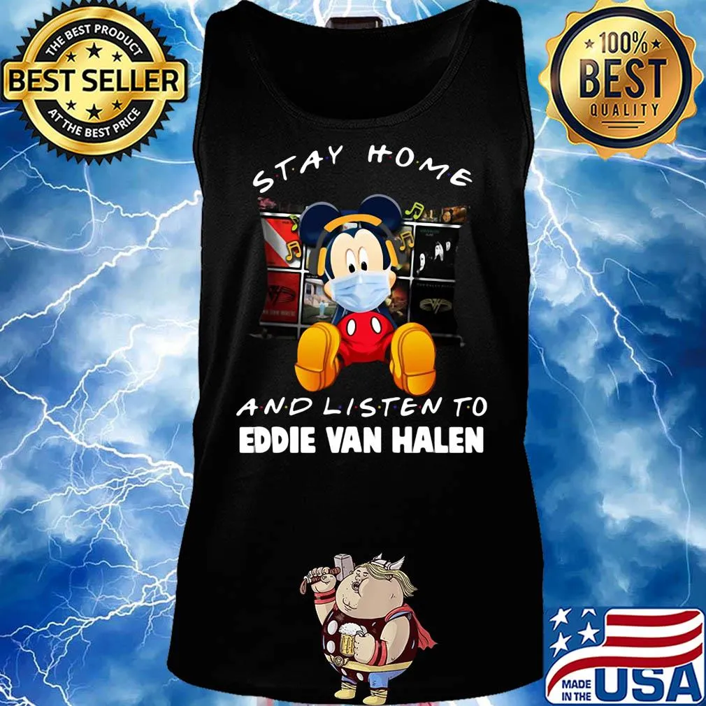 Mickey Mouse stay home and listen to Eddie Van Halen s Tank top