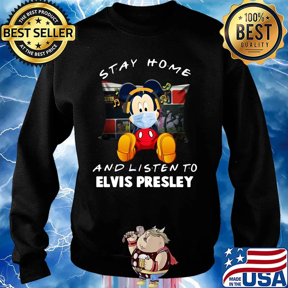 Mickey Mouse stay home and listen to Elvis Presley s Sweater