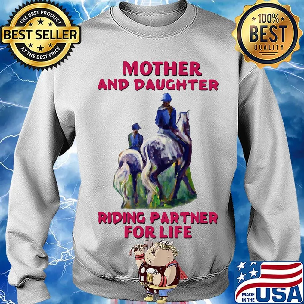 Mother and daughter Riding partner for life s Sweater