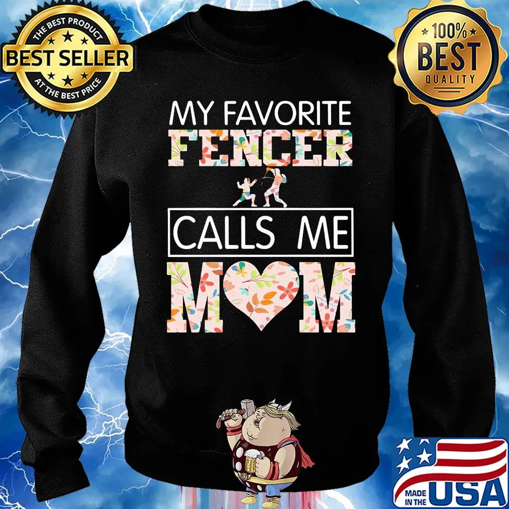 My favorite fencer calls me mom heart s Sweater