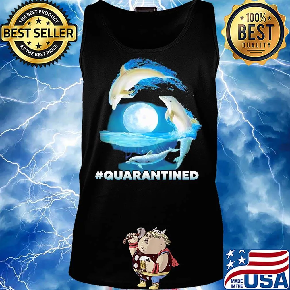 Nautical Full Moon Bottlenose Dolphins Quarantined Shirt Tank top