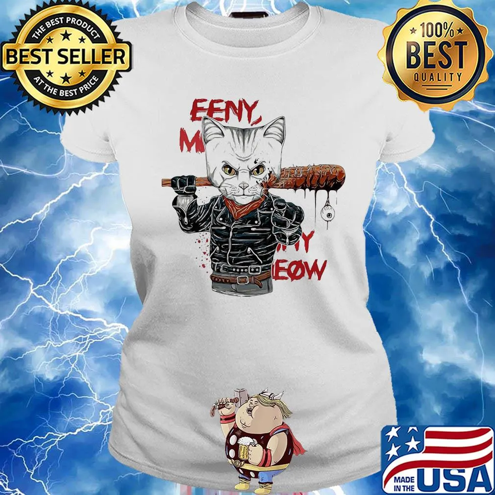 Negan cat eeny meeny miny meow s Ladies tee