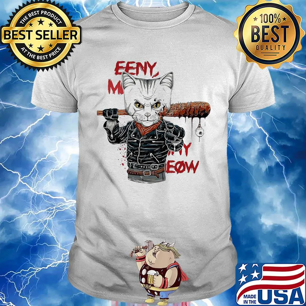 Negan cat eeny meeny miny meow shirt
