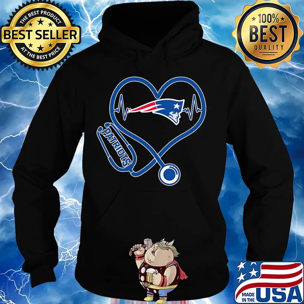 Nurse new england patriots stethoscope heart s Hoodie