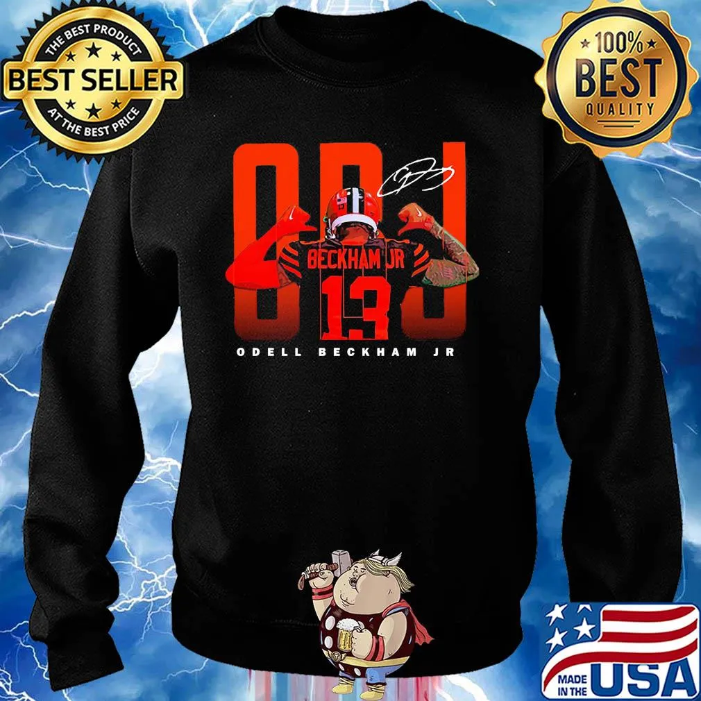 Odell Beckham Jr 13 signature s Sweater