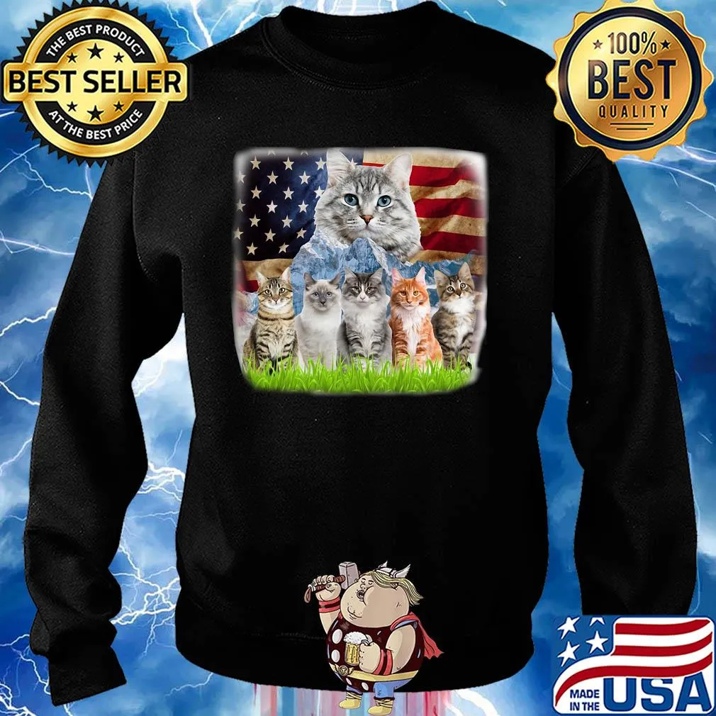 Official cats mountain american flag s Sweater